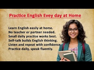 How to Practice English at Home | Speak English Fluently Without Partner | Easy Daily Practice