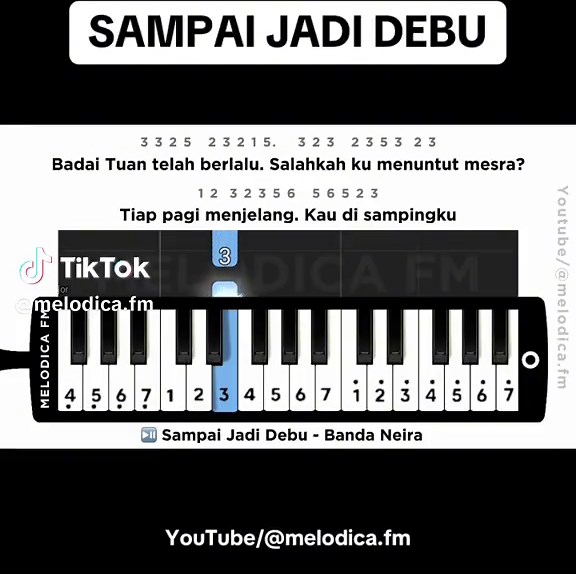 Pianika Sampai Jadi Debu: Tutorial dan Notasi