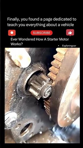Ever Wondered How Cars Start? 🤔 #startermotor #car #technology