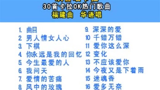 欢喜唱卡拉 30首卡拉ok热门歌曲 (DISC 2) VCD KARAOKE