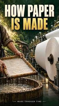 How Paper Is Made 📄 From Ancient Craft to Modern Factories