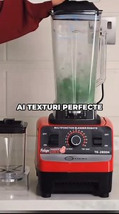 🥤 Prepară rețete rapide și delicioase cu blenderul profesional de 4500W! Cu recipient de 2.5L, 4 lame inox, 15 viteze și funcție de zdrobire a gheții, este perfect pentru orice bucătărie. Puternic, robust și ușor de curățat! | Magazinul CuDeToate.Ro