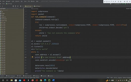 python实现远程控制