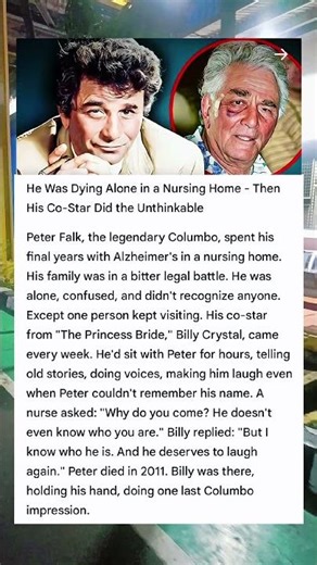 the legendary Columbo, spent his final years with Alzheimer's in a nursing home #shorts #enterpos
