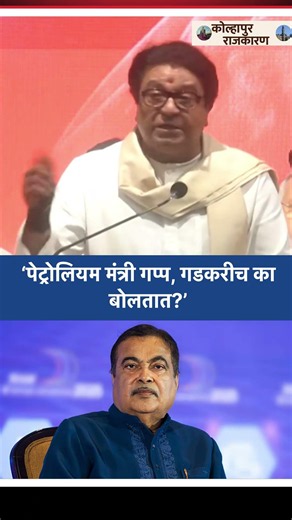 "पेट्रोलियम मंत्री शांत, गडकरी बोलतात!" राज ठाकरेंचं वक्तव्य चर्चेत