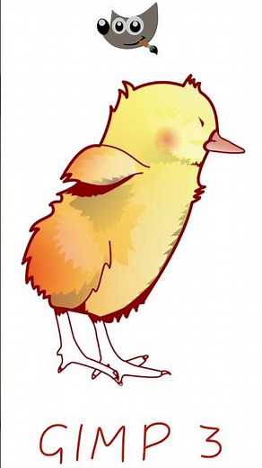 Proces rysowania wektorowego logo w GIMP 3