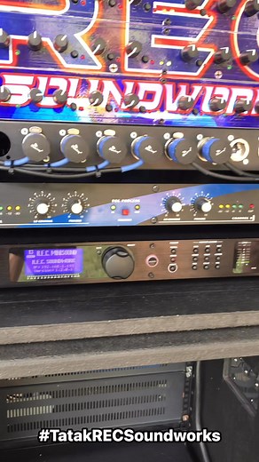 Partial line check. New set of processors. Lows-Mids-highs. 💎💙 #TatakRECSoundworks #DriveRackPA2 #broadwayprofessionalaudioequiment | REC Minisound & Soundworks