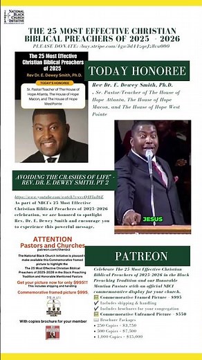 Rev. Dr. E. Dewey Smith | 25 Preachers of 25/26