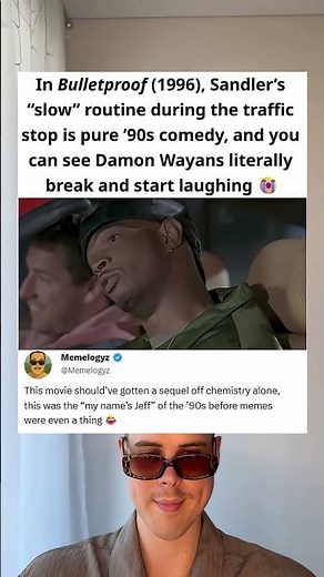 In Bulletproof (1996), Adam Sandler Makes Damon Wayans Break Character Mid-Scene