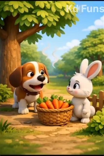 "Cute Dog & Clever Bunny Adventure"#dog #rabbit #3danimation #funnycartoon