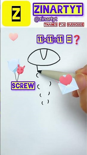 Screw Drawing Easy ✨|| How To Draw A Screw👨‍🔧 EASY Step #art #screw #drawing #shorts