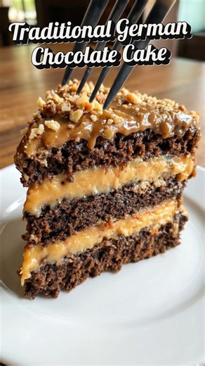 8.4K views · 24 reactions | Traditional German Chocolate Cake | Rich,...