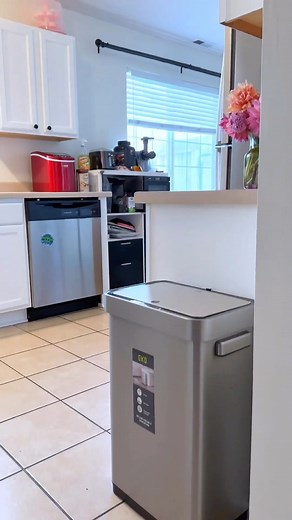 3.8K views · 77 reactions | No touch, all tech! Upgrade your kitchen with style! Introducing our 50L Stainless Steel Sensor Trash Can by EKO – the epitome of elegance and innovation. Thank you @_jessyclark . #SmartLiving #StylishKitchen #EKOInnovation #ekotrashcan #sensortrashcan #KitchenUpgrade | EKO Home | Facebook