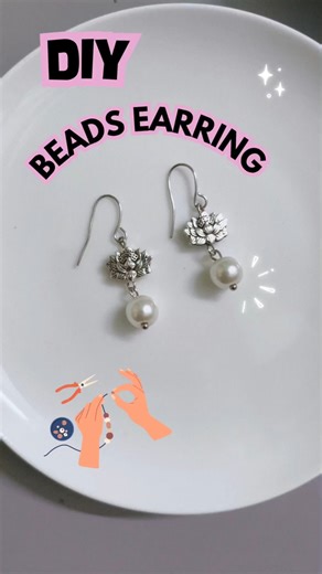 DIY Beads Earring Making✨ Beaded Earrings tutorial Video | How to make earring at home #diyearrings