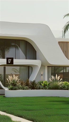 The Future of Home Design 🚀 3D-Printed Ultra Modern House. #trending #architecture #shorts