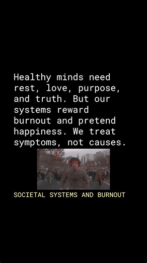 1.1K views | Depression Secrets: Society and burnout #mentalhealth #therapy #health #mindset | HelpFool Words | Facebook