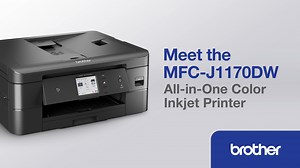 Brother MFC-J1170DW Wireless Color Inkjet All-in-One Printer with Mobile Device Printing, NFC, Cloud Printing & Scanning