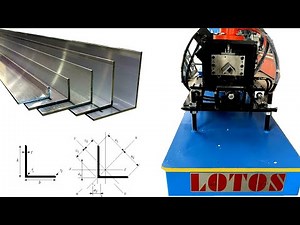 【L Angle profile making machine 】: V Angle Roll forming machine " 45 degree punch head "