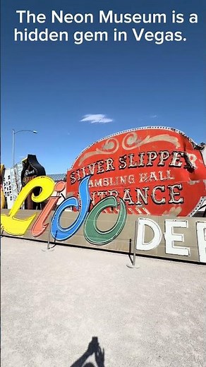Step into the glow-up of Vegas history! #NeonMuseum #LasVegas #VisitLasVegas #VegasLife #Downtown