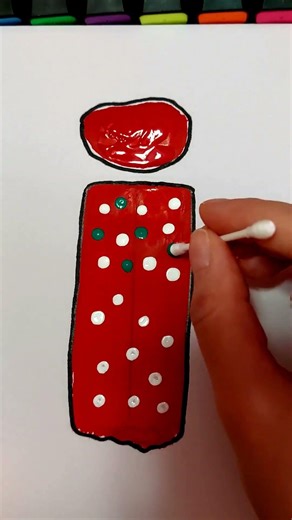 Decorating a Letter I with Acrylic Paint - Satisfying ASMR Art #art #drawing