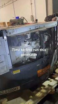 Time to test run this generator #dieselengine #dieselgenerators #mechanic