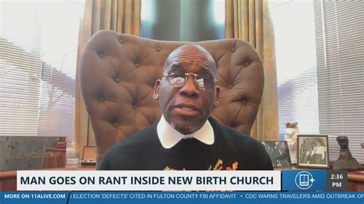 Man’s rant inside New Birth church prompts pastor’s call for equal protection