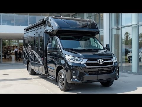 Big bathroom, a beautiful bedroom and kitchen in 2026 Toyota Motorhome Camper Truck