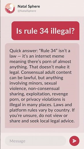 Is rule 34 illegal?