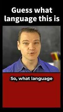 Can you guess the language?