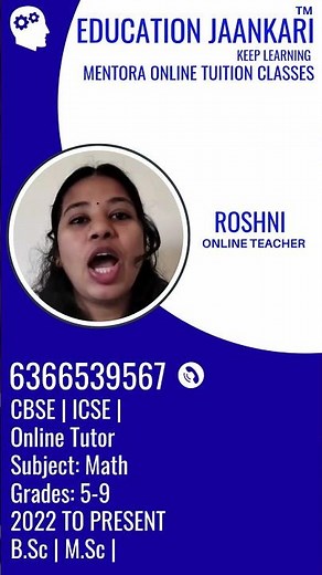 Online Maths Tuition | CBSE & ICSE