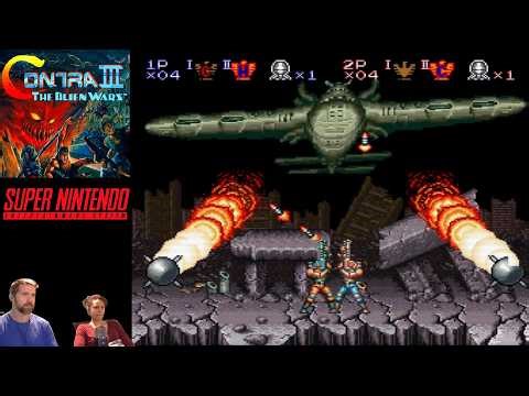 Contra III: The Alien Wars (SNES) 2-Player MAME Gameplay