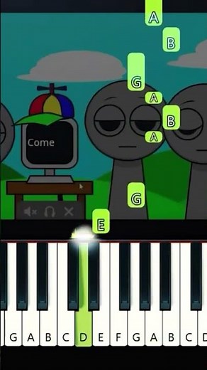 How to Play Incredibox Sprunki - Mr Fun Computer Theme (Easy Piano Tutorial)