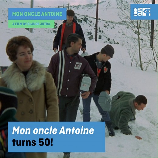 🛷 MON ONCLE ANTOINE turns 50 today! 🎉 Regarded as one of the greatest Canadian films of all time and one of 150 essential works in Canadian cinema history, this historical drama by Claude Jutra paints a sweeping portrait of village life in 1940s Quebec set against the snowy backdrop of Christmas. ▶️ Revisit this classic with English subtitles for free → bit.ly/3k8spmF | NFB