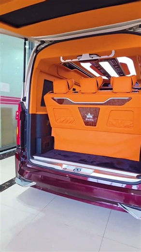 2027 VIP Toyota Hiace,top two-color appearance,luxury Hermes orange interior#supercars #luxurycars