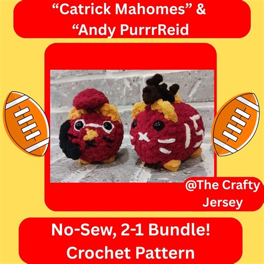 No-sew Cat Crochet Pattern: Football Mini Loaf Amigurumi (PDF Download) - Etsy