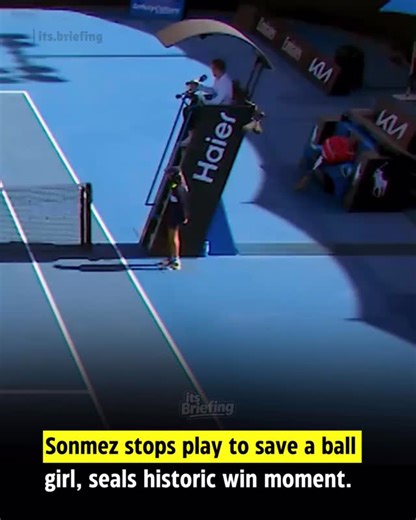 Its Briefing on Instagram: "In brutal Melbourne heat, Zeynep Sonmez paused competition to help a fainting ball girl, proving compassion outranks trophies. Moments later, she scripted history with a stunning Australian Open win. Tennis applauded not just her comeback, but her humanity, reminding sport’s greatest victories are often acts of kindness and empathy matters. ‼️ DO FOLLOW Disclaimer: No copyright infringement intended. We do not own the rights to the video or photos used in this post. A