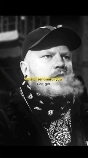 Russian Bandana on Face 💀😎😱 #creativecuts #russia #russian #russianbandana #gangster #song #shorts