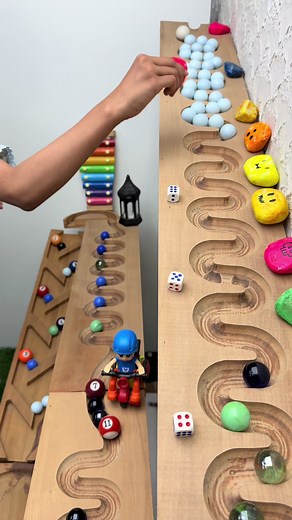 Fantastic Marble Run Race with Dominos and ASMR