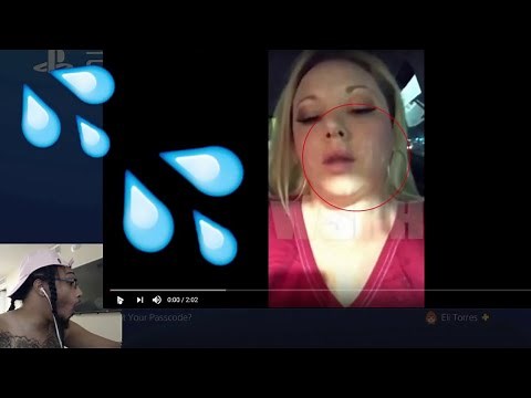 GIRL WALKS IN STORE WITH NUT ON HER FACE! 😭💦💦💦 live reaction