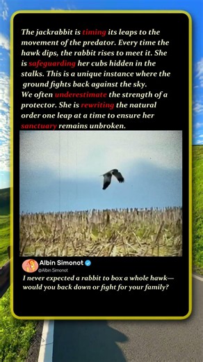 When a Brave Rabbit Fights A HAWK! 🐇 #Nature #Wildlife #Animals