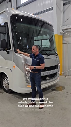 ✨ The Entegra Coach Advantage ✨ One of the biggest perks of owning a motorhome, is a view to enjoy while on the road. Our Class A motorhome offers the largest windshield on the market, providing an uninhibited view. This windshield's open-view capabilities are the same ones found in our top-of-the-line luxury diesel motorhomes, giving owners the best view in the industry! #WeAreEntegra #EntegraCoach | Entegra Coach