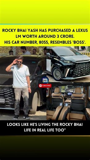 LOOKS LIKE HE'S LIVING THE ROCKY BHAI LIFE IN REAL LIFE TOO