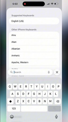 نحوه اضافه کردن کیبورد فارسی در iOS 26 | تنظیمات کیبورد آیفون | کیبورد فارسی آیفون