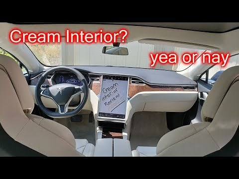 2018 Tesla Cream Interior Review!