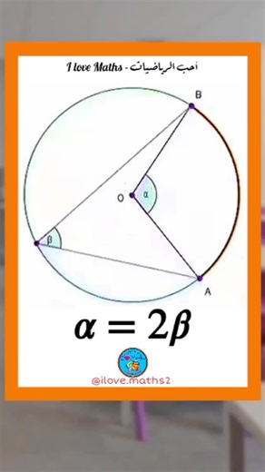 ‎I love maths - أحب الرياضيات‎ | angles inscrits et centraux: Les angles inscrits et centraux sont liés par une propriété fondamentale : un angle inscrit (sommet sur le... | Instagram