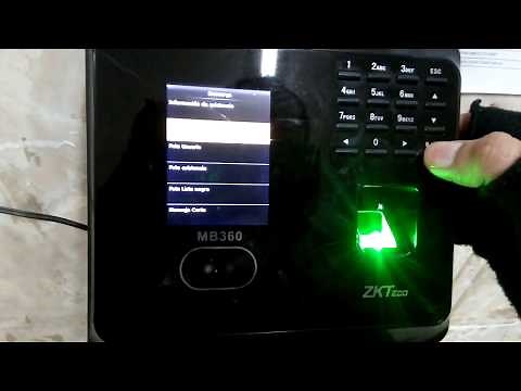 Uso de Biométrico (ZKTeco MB360) - Extraer Datos