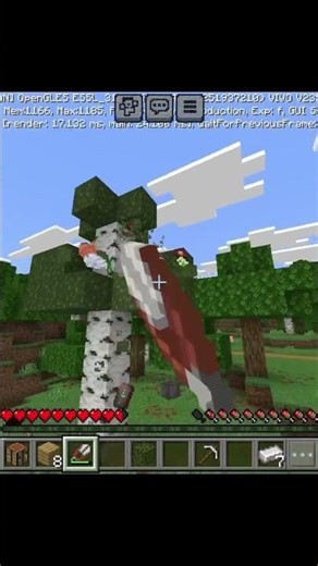 "Minecraft But Leave Drops Op Items" 🌿😱#shorts