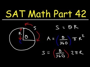 Arc Length and Area of a Sector in a Circle Video Lecture | Mathematics for Digital SAT