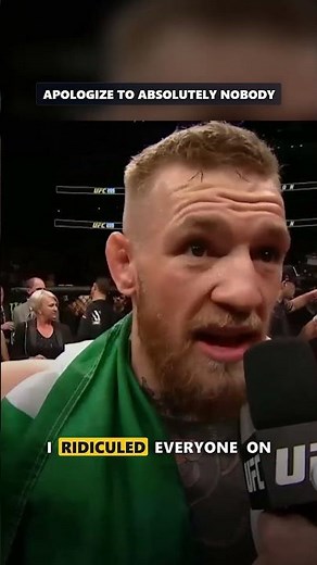 Conor Apologizes to Absolutely Nobody