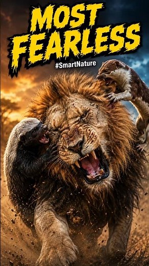 5 Most Fearless Wild Animals #animals #wildlife #shorts